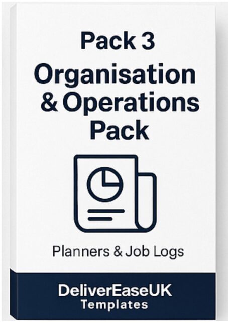 Pack 3 - Organisation Templates for Delivery Drivers