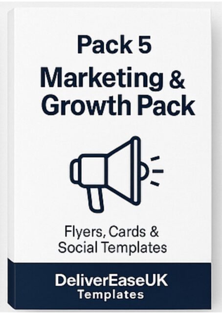 Pack 5 - Marketing Templates for Delivery Drivers