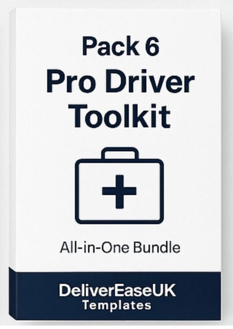 Pack 6 - Pro Driver Toolkit – All-in-One Templates for Delivery Drivers